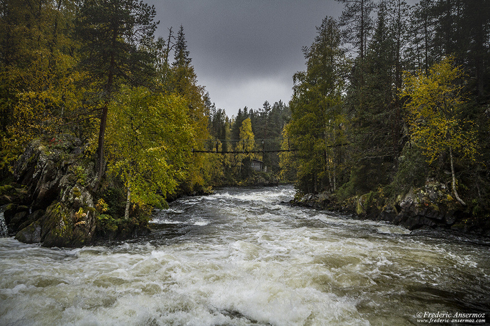 Pont à Myllykoski, Parc Oulanka, Juuma, Finlande