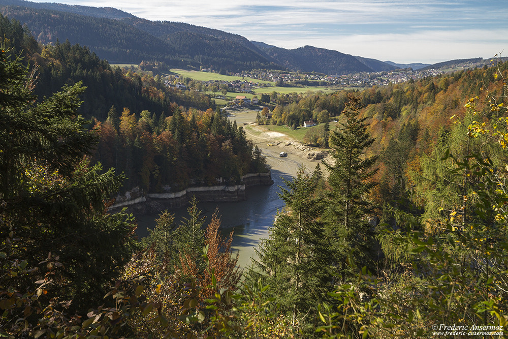 Brenets Lake, Doubs drought 2018