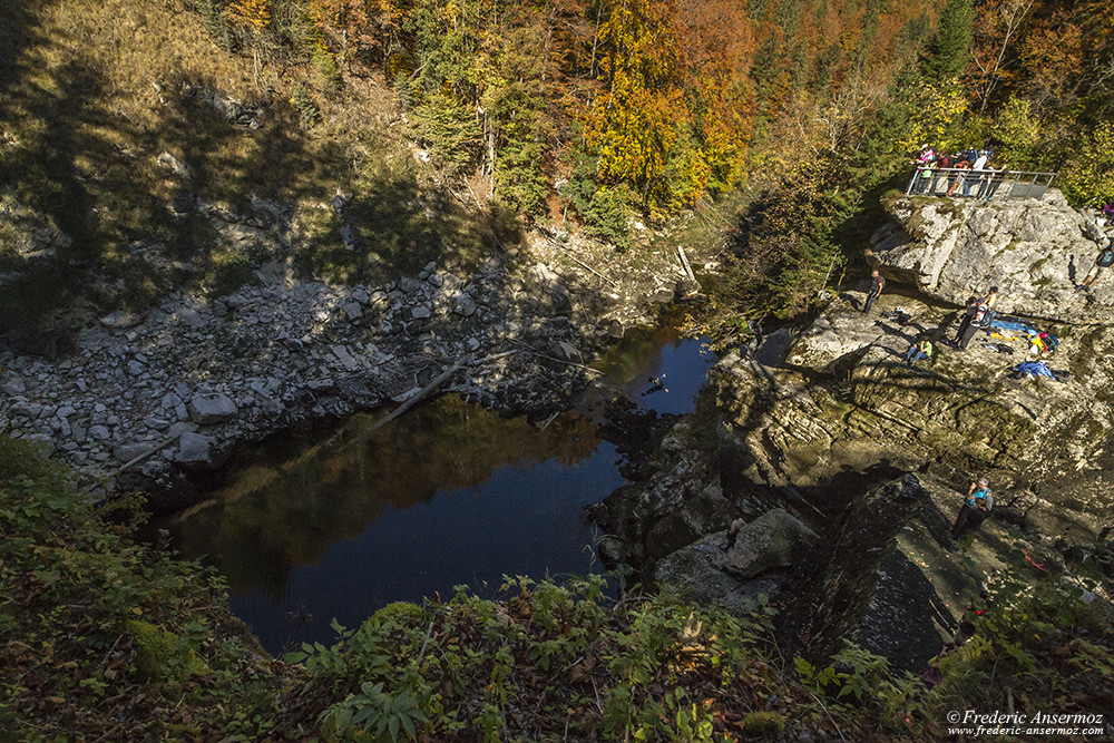 Plongeurs au Saut du Doubs