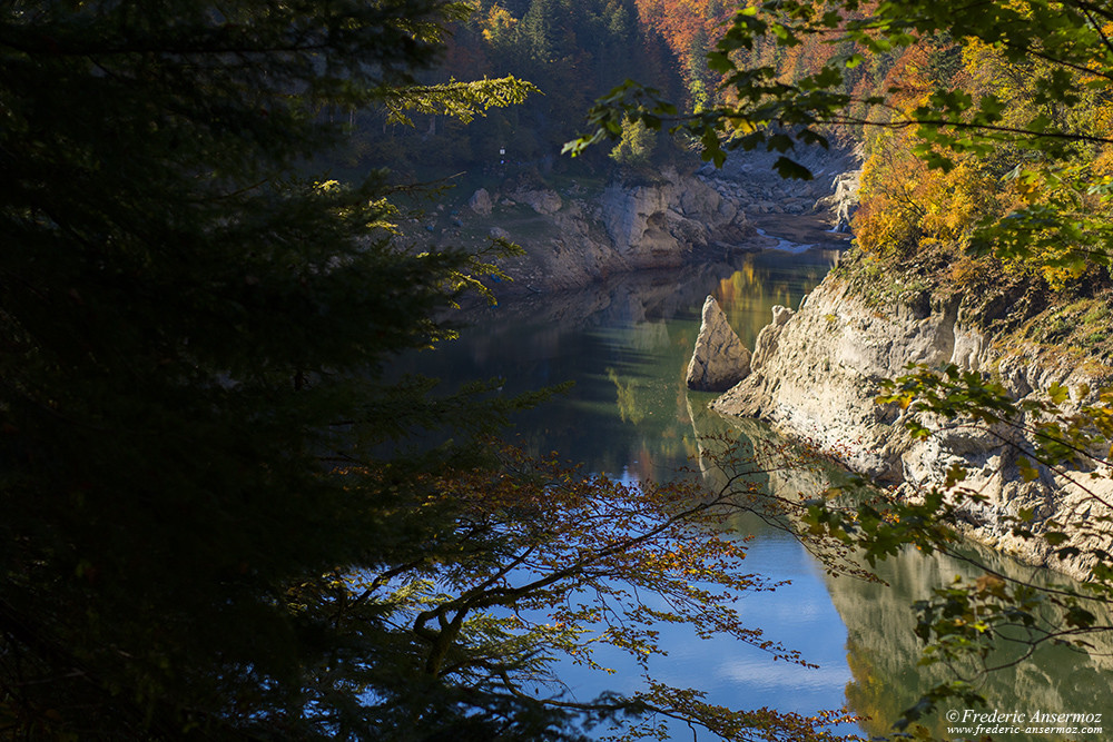 Autumn colors over Doubs Gorges