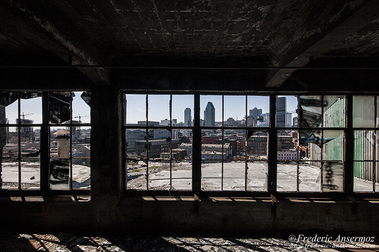 The abandoned Silo 5 in Montreal, Quebec