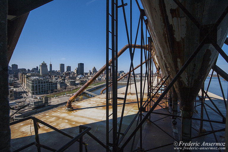 The abandoned Silo 5 in Montreal, Quebec