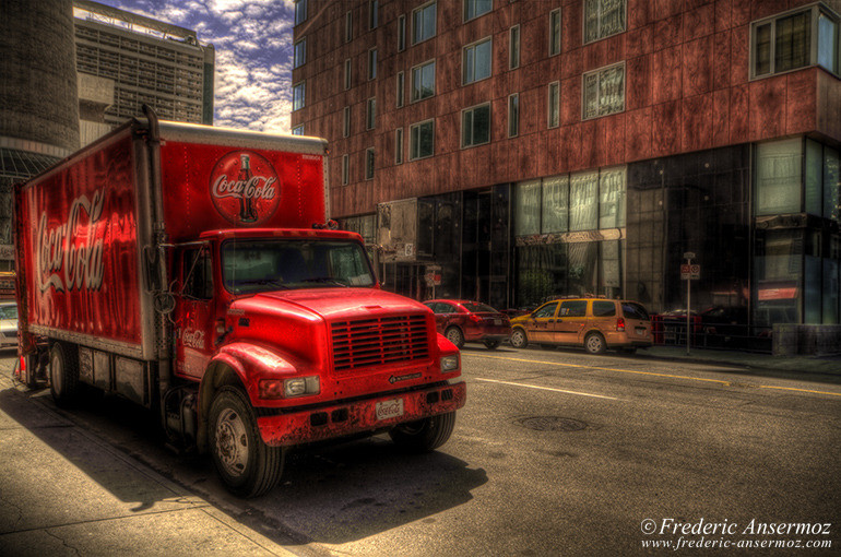 Coca cola truck hdr