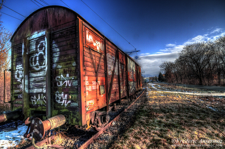 Train wagon hdr