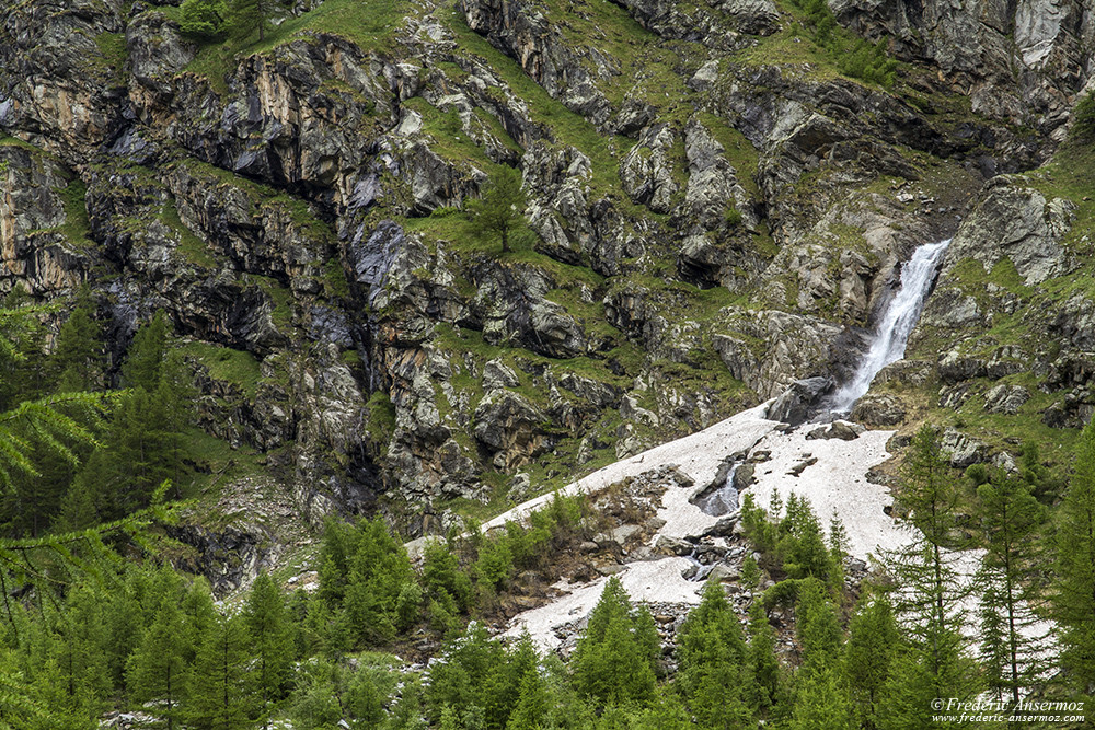 Magnifiques paysages en Italie au parc national du Grand Paradis, dans le Val de Cogne