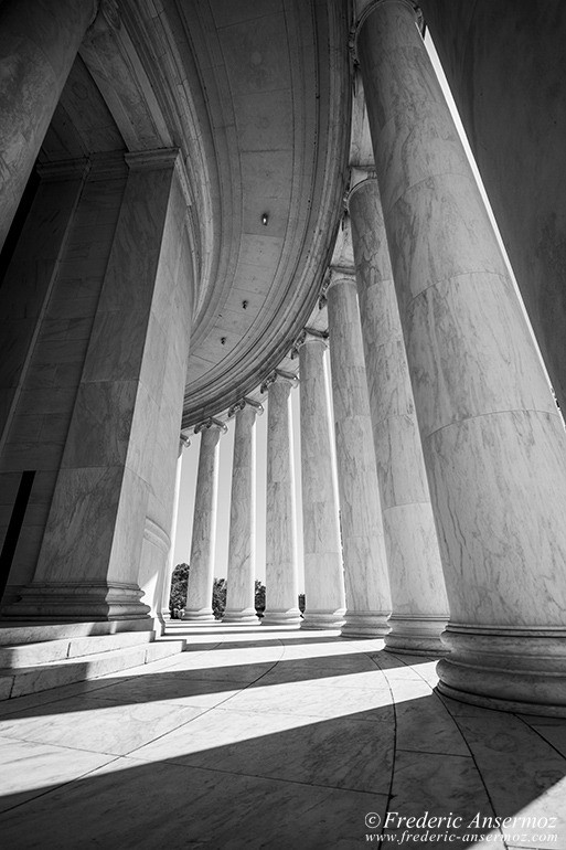 Washington dc jefferson memorial columns