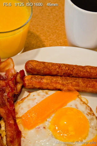 Breakfast food photography